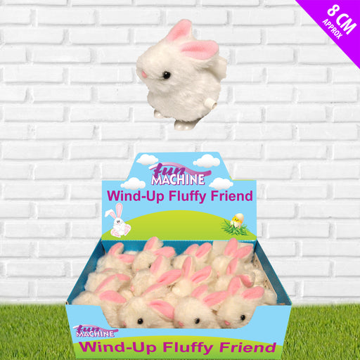 Wind Up Fluffy Bunny 8 x 6cm