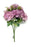 10 Stem Large Carnation & Mixed Foliage Flower Bush - Lilac