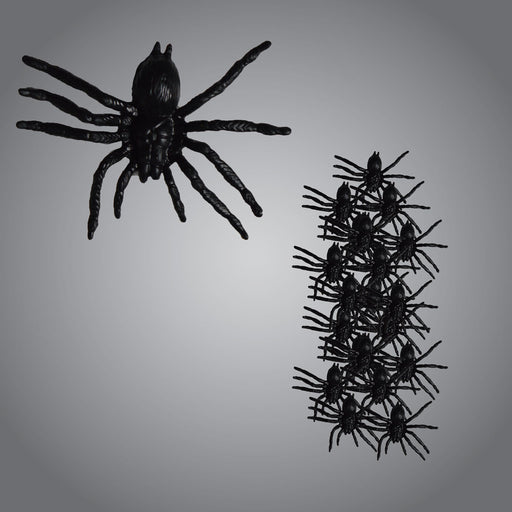 20 Black Creepy Spiders