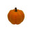 10cm Flocked Orange Pumpkin
