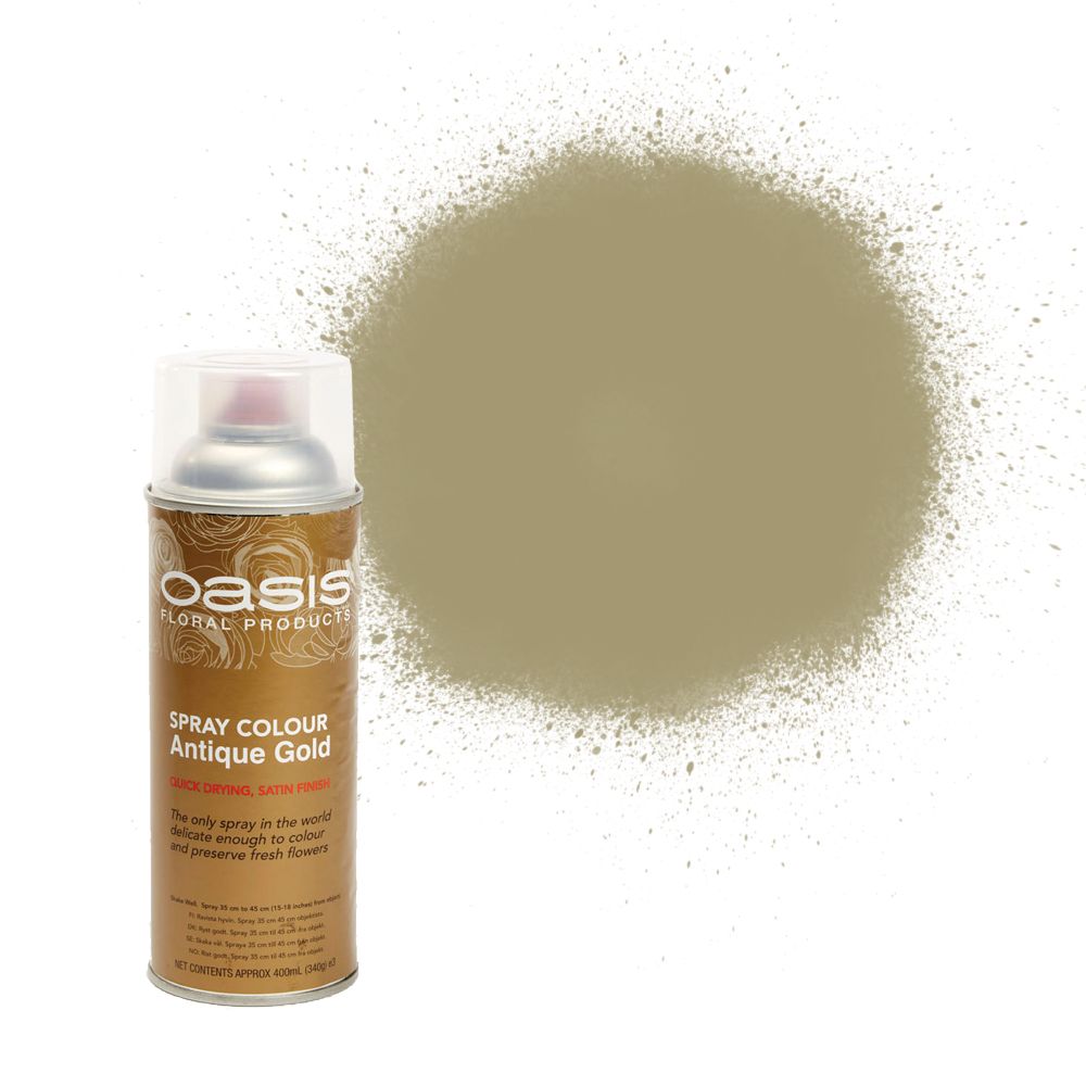 OASIS® Spray Paint Colours Antique Gold 400ml — Artificial Floral
