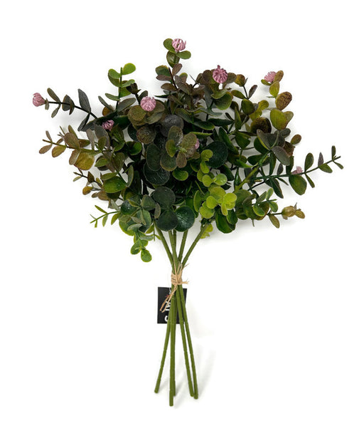 5 Stem Flowering Eucalyptus Bundle x 35cm - Russet Green