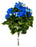 9 Stem Geranium Flower Bush - Blue
