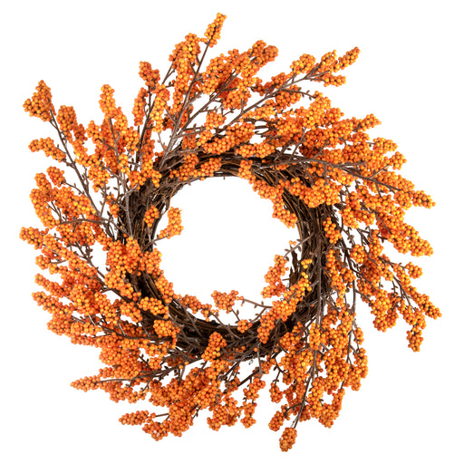 Autumn Twig & Orange Berry Wreath x 40cm