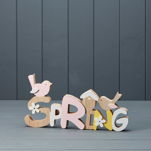 Wooden Spring Word Block x 30cm