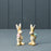 Single Ceramic Rabbit with Egg - One Colour Picked at Random