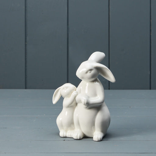 Ceramic White Rabbits x 14cm