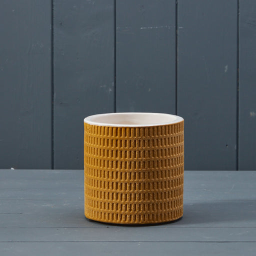 Yellow Ceramic Pot (12cm)