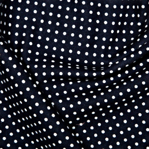 1 Metre Navy 3mm Polka Dot 100% Cotton Poplin Fabric x 112cm wide.
