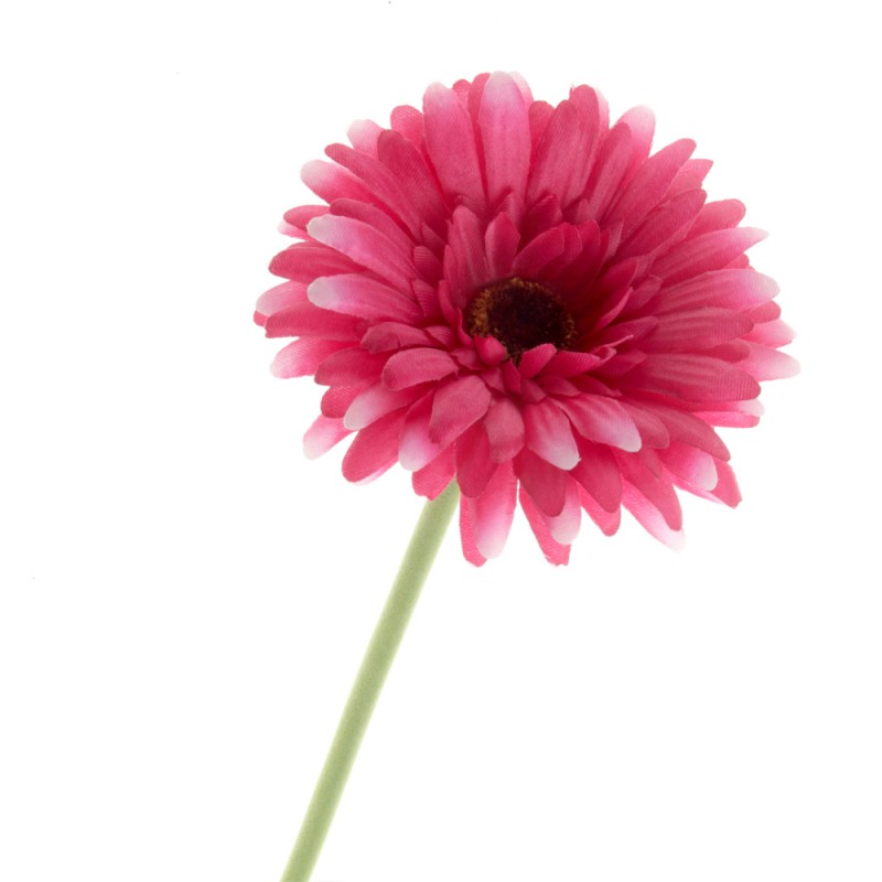 Single Gerbera Flower Stem x 60cm Cerise Pink — Artificial Floral