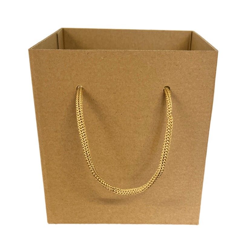 Eco Kraft Flower Box With Rope Handles x 10 — Artificial Floral Supplies