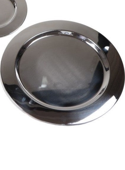 Charger Plate x 33cm - Metallic Silver