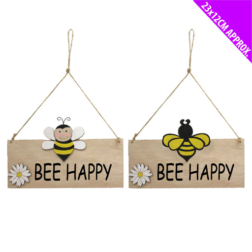 Bee Happy Sign - One Selected at Random