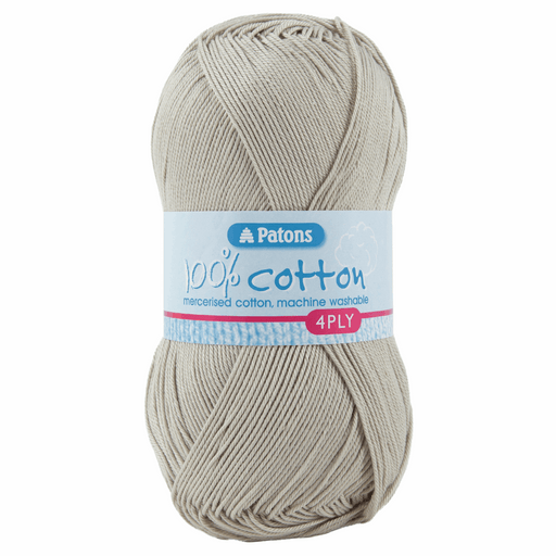 100% Cotton Yarn - 4 Ply x 100g - Limestone