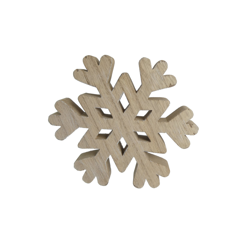Wooden Chunky Snowflakes Pack 