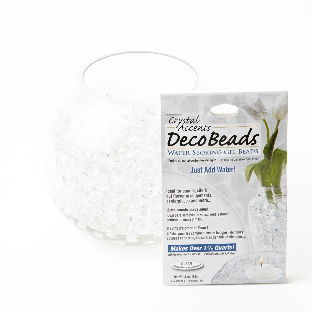 Deco Beads 15g Clear — Artificial Floral Supplies - Main Image
