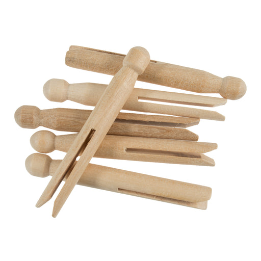 10CM Wooden Dolly Pegs Pack of 6