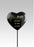 Black & Gold Lily Heart Stick - Dad