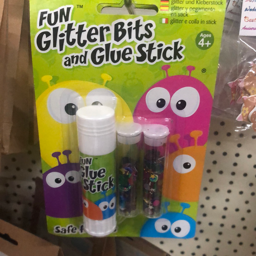 Fun Glitter Bits with Glue Stick