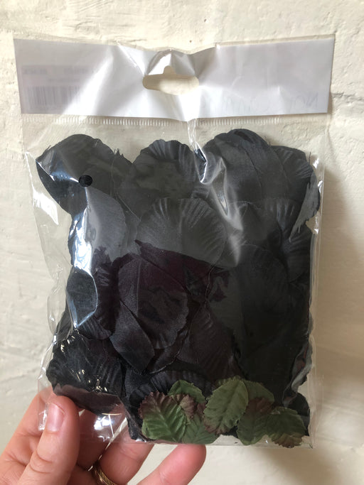 Black Satin Petals Pack of approx 100