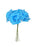 5 Head Foam Rose Bunch x 24cm - Turquoise