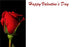Valentine Florist Message Cards - Happy Valentines Day  x 50