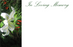 50  Florist Cards - In Loving Memory White Lily