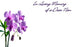 50  Florist Cards - In Loving Memory Dear Nan Lilac Orchid