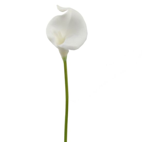 38cm Real Touch Calla Lily White