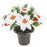 Poinsettia Holly & Pine  Grave Vase Pot - Ivory