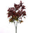 33cm Plastic Ruscus Dark Red/Green
