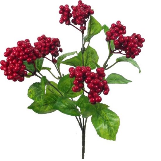 32cm Berry Cluster Red