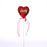 6cm Red Glittered LOVE Heart x 6 pcs