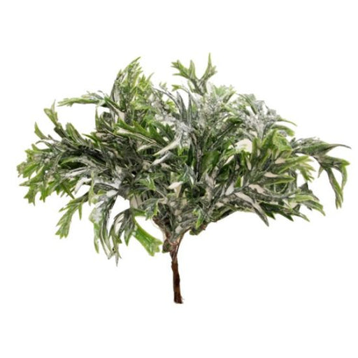 14cm Glittered Snowy Foliage Pick