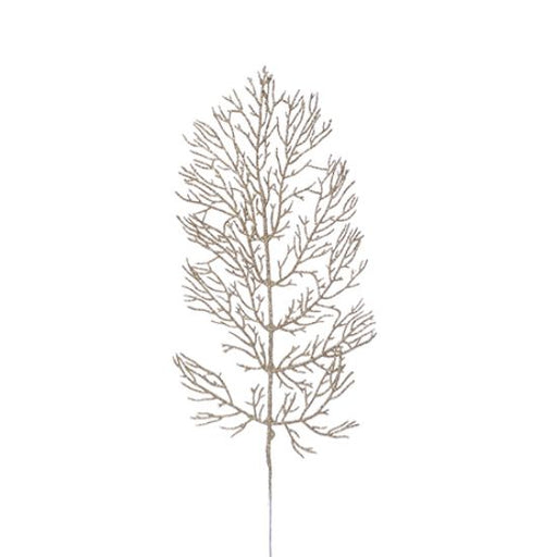 36cm Glittered Leaf Spray Gold Bundle of 12