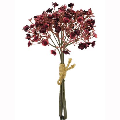 29cm Gypsophila Bundle - Dry Burgundy