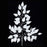 60cm White Ficus Branch