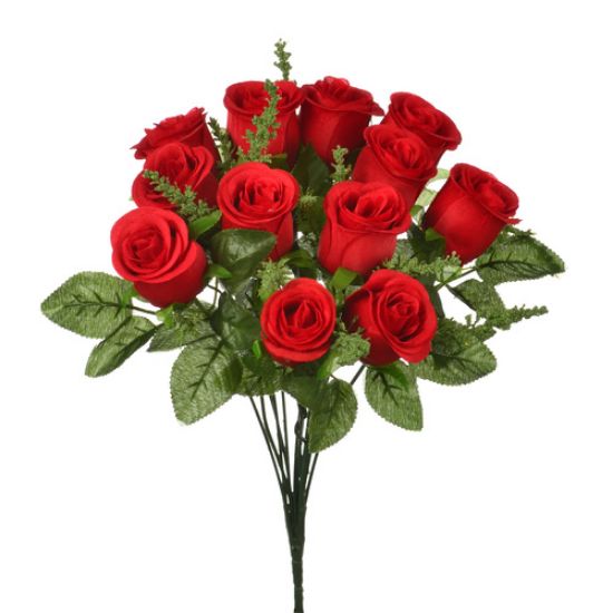 12 Stem Rose Bud Bundle - Red