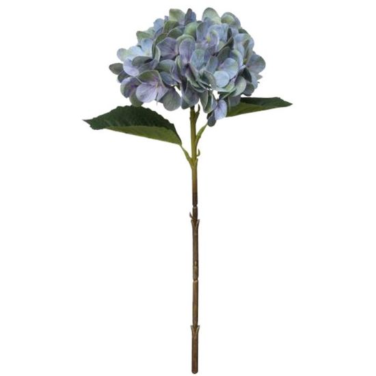 45cm Real Touch Hydrangea Blue