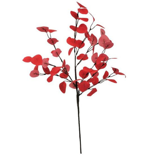 70cm Eucalyptus Spray Red