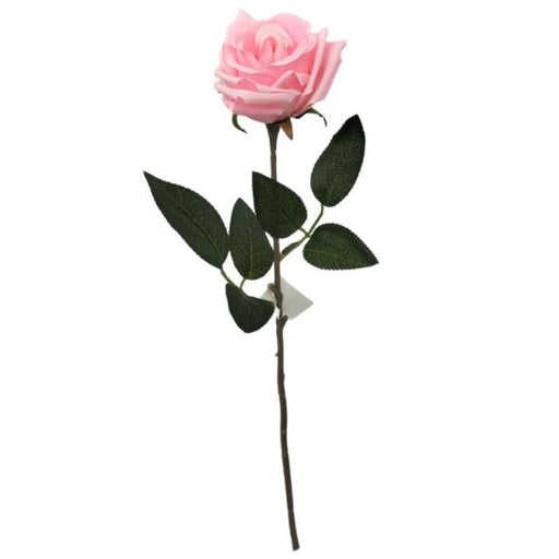 40cm Single Rose Stem - Pink