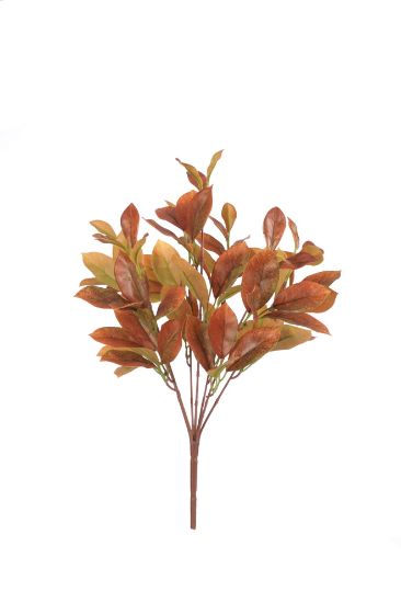 42cm Uv Resistant Orange Brown Leaf Bush