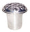 5" Silver Aluminium Grave Pot With Silver Lid