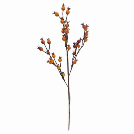 54cm Orange Berry Spray