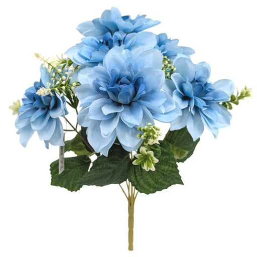 42cm Dahlia Bush - Light Blue