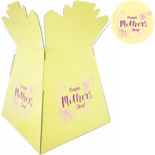 Single Porto Vase - Happy Mothers Day - Cream/Pink/Lilac