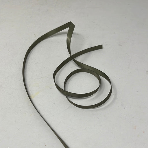 3mm x 50m Olive Green Double Faced Satin Ribbon