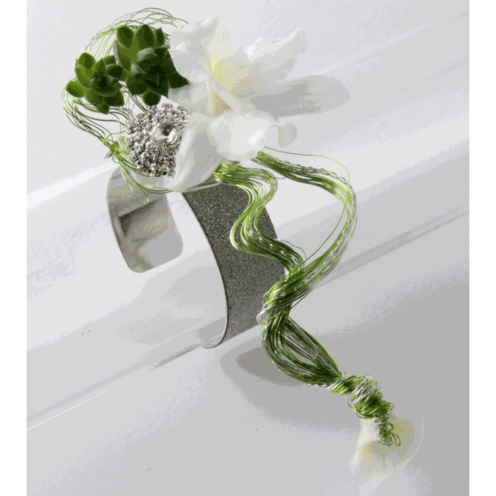 Glimmer Corsage Bracelet Cuff - Silver