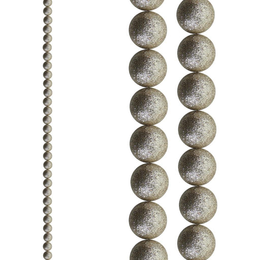 1.8m Champagne Gold Ball Garland