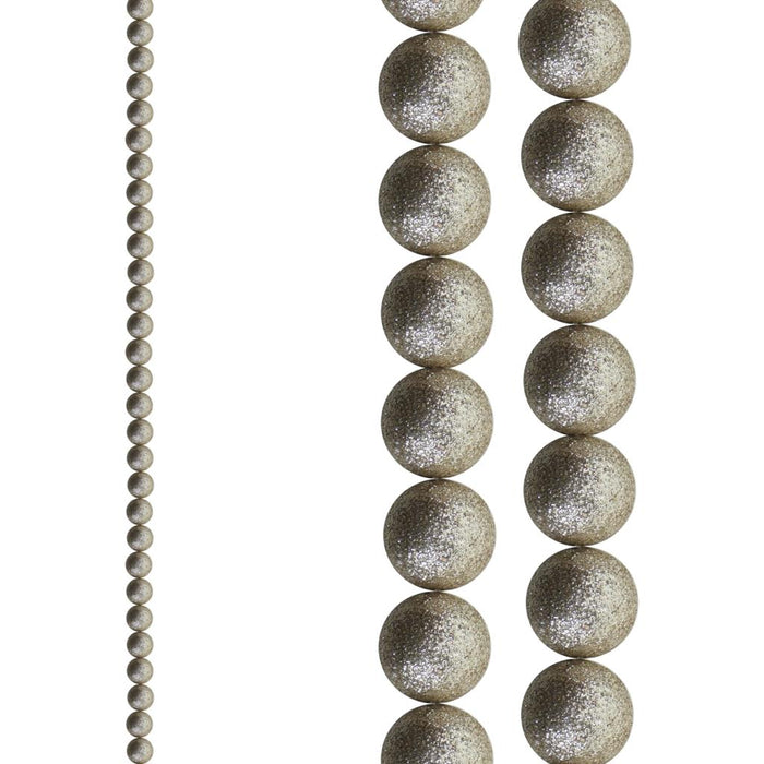 1.8m Champagne Gold Ball Garland